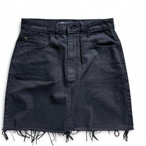 NWOT Boutique Brand black denim mini skirt